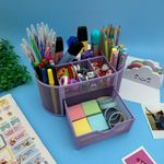 Organizador de Escritório com Gaveta 9 Compartimentos Tom Pastel -  Interponte
