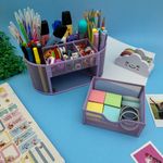 Organizador de Escritório com Gaveta 9 Compartimentos Tom Pastel -  Interponte