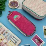 Estojo Escolar Academie Mini Box Teddy Pelúcia - Tilibra