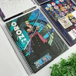 Caderno Universitário 1 Matéria One Piece 80 Folhas com Adesivos Connect - Tilibra
