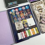 Caderno Universitário 1 Matéria One Piece 80 Folhas com Adesivos Connect - Tilibra