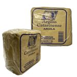 Argila Escolar Natural 1Kg para Artesanato e Modelagem  - Catarinense