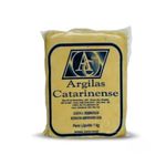 Argila Escolar Natural 1Kg para Artesanato e Modelagem  - Catarinense