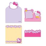 Blocos Adesivos Hello Kitty Kit com 4 Blocos 20 Folhas Cada - Leonora