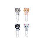 Clips Metálico Decorado com 4 Unidades Purrfect Cats- Tilibra | de Papel