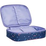 Estojo Box Académie Azul Escuro Dots - Tilibra