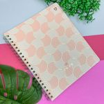 Caderno Duplex Universitário Espiral Capa Flexível Rosa Rose 230 x 280 mm 80 Folhas - Animativa