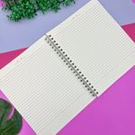Caderno Duplex Universitário Espiral Capa Flexível Rosa Rose 230 x 280 mm 80 Folhas - Animativa