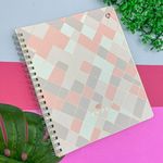 Caderno Duplex Universitário Espiral Capa Flexível Rosa Rose 230 x 280 mm 80 Folhas - Animativa