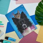 Caderno Brochura Universitário My Pets 20 x 27,5 cm 48 Folhas - São Domingos