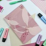 Bloco Vertical Rosa Rose 17 x 25 cm 80 Folhas - Animativa