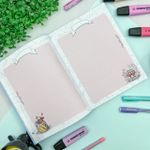 Caderno Colegial Costurado Capa Dura Alice no País das Maravilhas 17,9 x 24,1 cm 160 Folhas - Animativa
