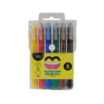 Giz de Cera Color Gel 6 Cores - Master