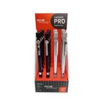 Lapiseira Profissional Metálica 0.7mm Prata e Preta - Leo&Leo