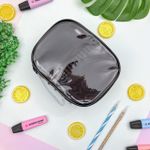 Estojo Box Big Ultra Clear Preto com Divisórias - Obi