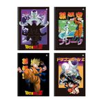 Caderno Brochura 1/4 Capa Dura 80 Folhas 140 x 200 mm Dragon Ball Z - Animativa