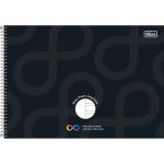 Caderno Espiral Capa Dura Meia Pauta Ampliada Neuro 40 Folhas - Tilibra