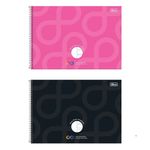 Caderno Espiral Capa Dura Meia Pauta Ampliada Neuro 40 Folhas - Tilibra