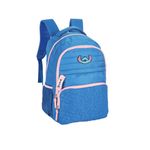 Mochila Escolar Feminina Stitch Disney -  Luxcel | Azul Escuro 