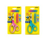 Tesoura Escolar com Kit Alfabeto (rosa e azul) - Acrilex