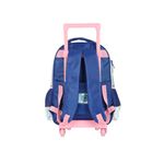 Mochila de Rodinha Infantil  Holográfica Stitch  Luxcel | Prata 