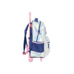 Mochila de Rodinha Infantil  Holográfica Stitch  Luxcel | Prata 