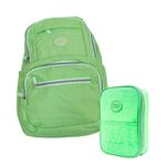 Kit Estojo Box + Mochila de Costas (Azul, Pink, Verde e Vermelho) - Daterra