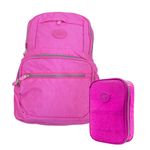 Kit Estojo Box + Mochila de Costas (Azul, Pink, Verde e Vermelho) - Daterra