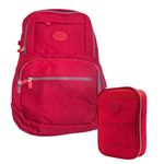 Kit Estojo Box + Mochila de Costas (Azul, Pink, Verde e Vermelho) - Daterra