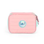 Estojo Box Stitch Rosa com Divisória - Luxcell