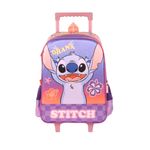 Mochila de Rodinha Infantil  Ohana Stitch  Luxcel | Lilás 