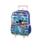 Mochila de Rodinha Infantil  Angel Stitch  Luxcel | Azul Escuro 