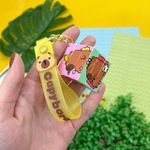 Chaveiro Fofo Capivara Cubo Mágico - Importado