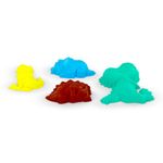 Kit Molde de Dinossauros para Massinhas Brincando na Praia 4 unidades - Acrilex