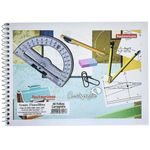 (Não vem mais) Caderno de Cartografia Capa Azul Tamanho Universitário 20 x 27,5 cm 96 Folhas - Panamericana