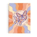 Caderno Universitário Espiral Kbom 10 Matérias 20 x 27,5 cm 200  Folhas - Animativa