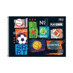 Caderno de Cartografia e Desenho D+ Milimetrado Masculino 96 Folhas - Tilibra
