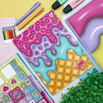 Caderno Brochura Universitário Memórias da Lari  20 x 27,5 cm 80 Folhas - Animativa