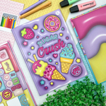 Caderno Brochura Universitário Memórias da Lari  20 x 27,5 cm 80 Folhas - Animativa
