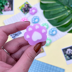 Borracha Plástica Decorada Pata de Gato Curta Pastel -  Acrilex