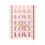 Caderno Universitário Doce Romance 1 Matéria 80 Folhas 20 x 27,5 cm - Animativa