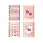 Caderno Universitário Doce Romance 1 Matéria 80 Folhas 20 x 27,5 cm - Animativa