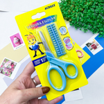 Tesoura Escolar com Kit Alfabeto (rosa e azul) - Acrilex