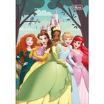 Caderno 1/4 Brochura Princesas 14 x 20 cm 48 Folhas - Tilibra