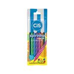 Kit Caneta Esferográfica Mini Spiro (Spirinho) 0.7 mm com 5 Cores - Cis