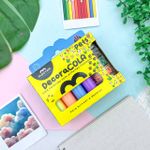 Cola Colorida Neon 4 Cores + 5 Enfeites Flocados Pets - Master