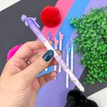 Caneta em Gel 0.5 mm Apagável Fantasia Gatos Tinta Azul - Cis