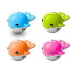 Apontador 2 Furos com Depósito Baleia Colorido (Azul, Laranja, Verde e Rosa) - Leo&Leo