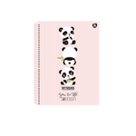 Caderno Espiral Universitário Capa Dura 1 Matérias 80 Folhas 200 x 275 mm My Friend - Animativa