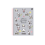 Caderno Espiral Universitário Capa Dura 1 Matérias 80 Folhas 200 x 275 mm My Friend - Animativa